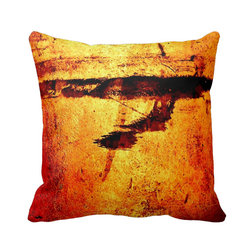 "Metallic Red Stain" JTG Art Pillow - Decorative Pillows