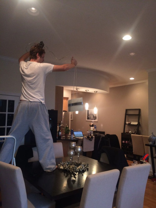 How to hang a hanging light?