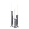 Smoke Crystal Glass Candle Holder Set of 3 | Eichholtz Chapman