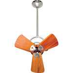 Matthews Fan Company - Bianca Direcional Directional Ceiling Fan With Mahogany Blades, Polished Chrome Finish With Mahogany Blades - Unique and versatile, the fan head of the Bianca Direcional ceiling fan can be infinitely positioned in a 180-degree arc, forward and reverse, to provide maximum, directional airflow. The Bianca can be hung in small, awkward spaces or in front of HVAC ducts to make more efficient the heating, ventilation or air conditioning of any space.