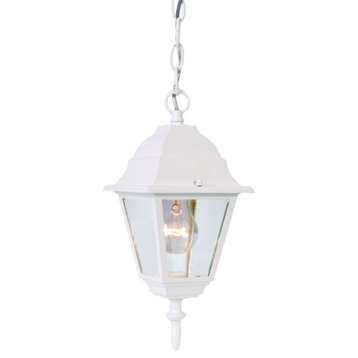 Builder's Choice 1-Light Textured White Hanging Light (4006TW)