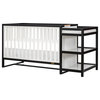 Dream On Me Milo Wood 5-in-1 Convertible Crib and Changing Table in Black