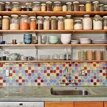 Shelving for dry goods