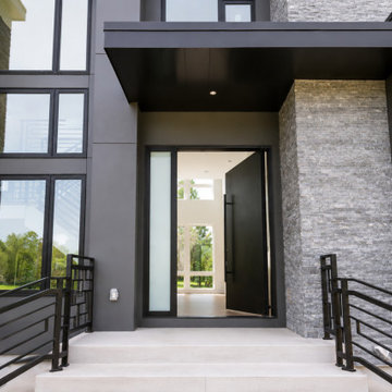 Custom Panoramic Sliding Doors & Pivot Entry Door – Swedesboro, NJ