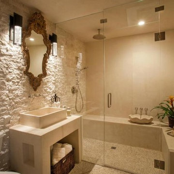 Santa Barbara bathroom, steam room, sauna addition