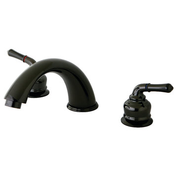 Kingston Brass Roman Tub Faucet, Black Stainless Steel