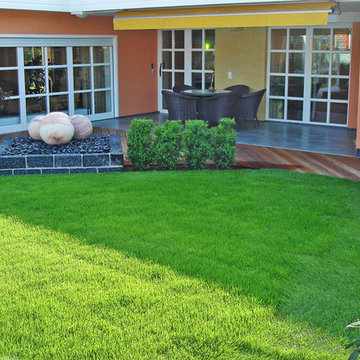 Großzügige Gartenanlage als zentraler Treffpunkt