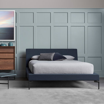 Blu Dot New Standard Queen Bed - Edwards Navy