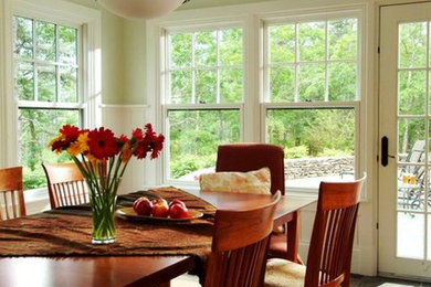 Inspiration for a timeless dining room remodel in Boston