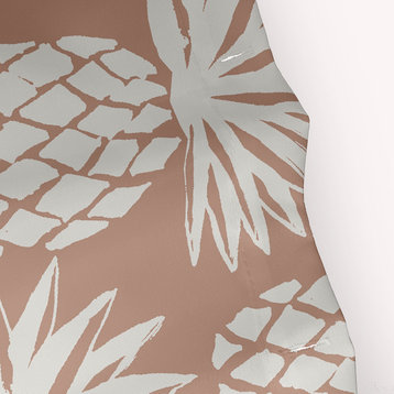 Pineapple Pattern Mauve 70" w x 73" h Shower Curtain