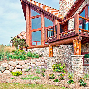 Erin, Wisconsin Project by Wisconsin Log Homes - www.wisconsinloghomes.com