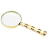 Brass and Mother of Pearl Magnifying Glass