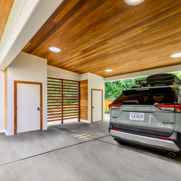 Contemporary Carport and Porch