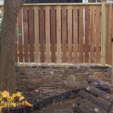 Fence on Wall