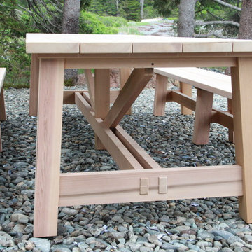 Beach picnic table