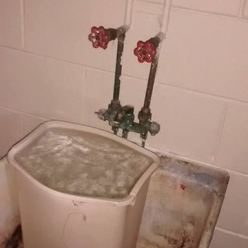 Laundry Tub Replacement Before