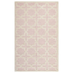 4'x6' Solid Area Rug Light Pink/Ivory - Safavieh