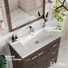The Amalfi Bathroom Vanity, Gray Oak, 36", Single Sink, Freestanding
