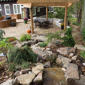 Webster Groves garage and patio