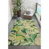 Capri Palm Leaf Indoor/Outdoor Rug, Green, 5'x7'6"