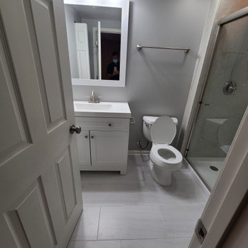 2021 Clarendon Hills, IL Gutted Bathroom Remodel