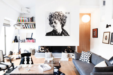 Exemple d'un salon scandinave.