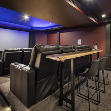 Massive Basement means Massive Entertainment in this Clifton Basement Remodel