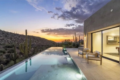 Example of a trendy pool design in Phoenix