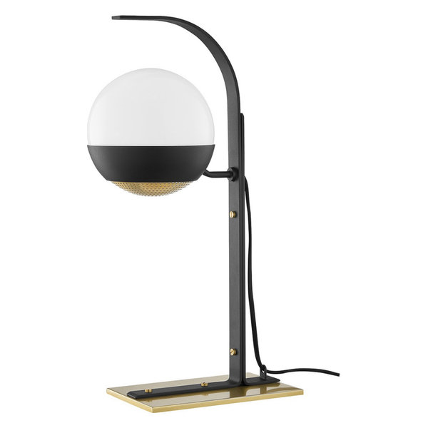 Aged Brass/Black Tone Finish Table Lamps 12