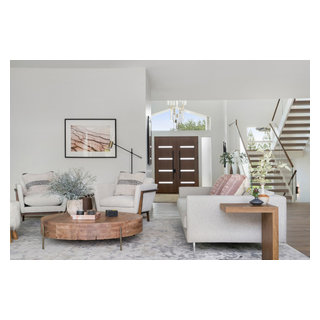 Los Altos Hills Fusion - Transitional - Living Room - San Francisco ...