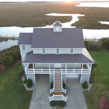 Outer Banks Beach House Metal Roof Install