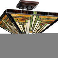 Innes 2-Light Mission Semi-Flush Ceiling Fixture