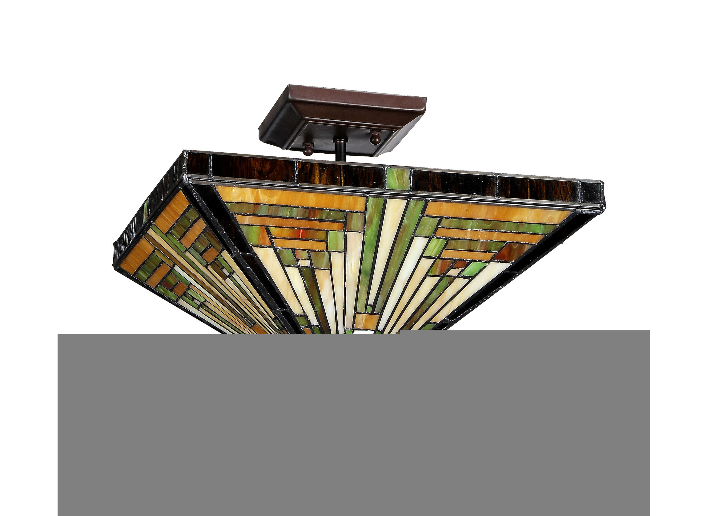 Innes 2-Light Mission Semi-Flush Ceiling Fixture