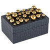 Navy Blue Leather Decorative Box | Liang & Eimil Alli