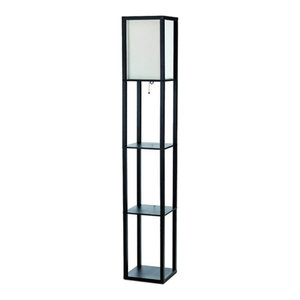 Henderson Shelf Floor Lamp Transitional Floor Lamps By Buildcom