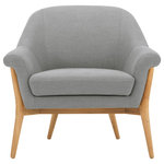 Kardiel - Nest 34" Fabric Chair, Steel Grey - This smart profile and clean design brings grown up modernity to the classic accent chair. The cushiony mix of foam and fiber makes this, one of the most comfortable seats in the house. After-all it's why we called it Nest.