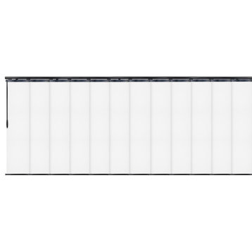 Archard 12-Panel Track Extendable Vertical Blinds 140-260"W