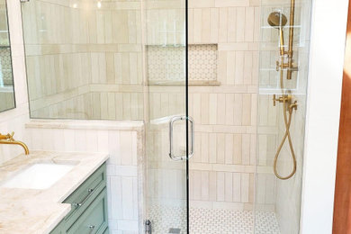 Inspiration for a modern bathroom remodel in Other