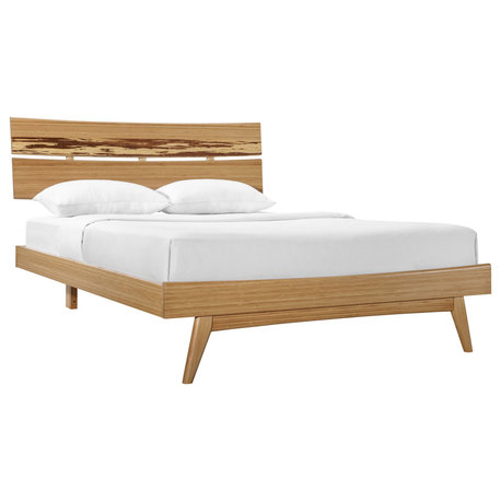 Azara Platform Bed, Caramelized, California King