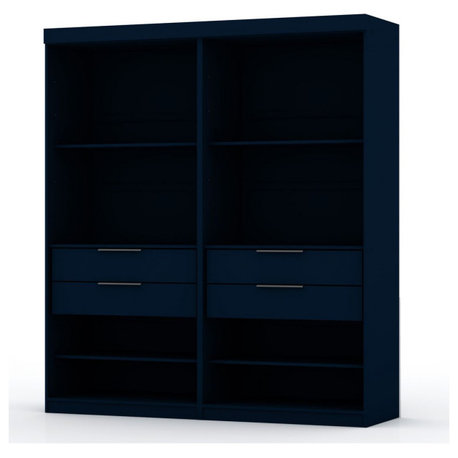 Mulberry Open 2 Sectional Closet, Tatiana Midnight Blue