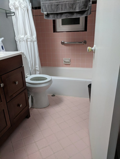 To Redo Or Not 50s Pink Bathroom