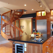 stairs pool house