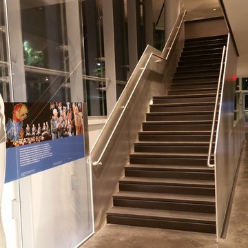 Stairs at Allen Fieldhouse, University of Kansas