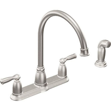 Moen CA87000SRS Banbury 2-Handle High Arc Kitchen Faucet, Spot Resist Stainless
