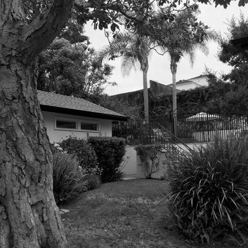 Los Angeles Staycation mid backyard before.