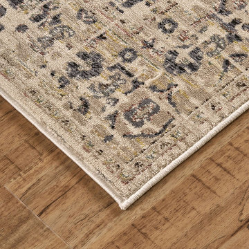 Huron Area Rug - Charcoal/Beige