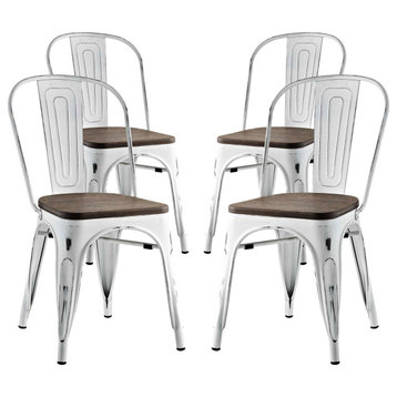 White Promenade Dining Side Chair Set of 4