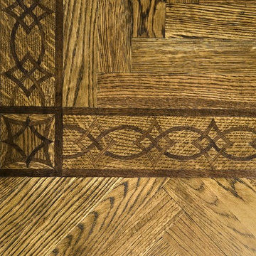 Inlaid wood flooring