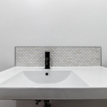 ADA Approved Restroom with black fixtures