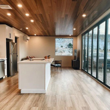 960 square feet interior living space and kitchen
